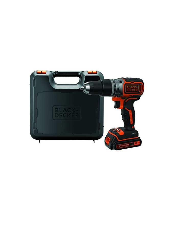 black+decker BLACK + DECKER cordless hammer BL188K, 18 Volt (black / orange, Li-ion battery pack 1.5Ah) główny