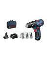 bosch powertools Bosch cordless hammer drill driver GSB 12V-15 Professional, 12 volt (blue / black, Li-ion battery 2.0Ah, Li-ion battery 4.0Ah, drill & bit set) - nr 3