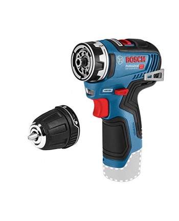 bosch powertools Bosch cordless drill GSR 12V-35 FC solo Professional, 12V (blue / black, without battery and charger, with FlexiClick chuck, L-BOXX)