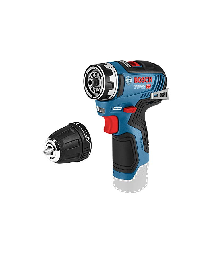 bosch powertools Bosch cordless drill GSR 12V-35 FC solo Professional, 12V (blue / black, without battery and charger, with FlexiClick chuck, L-BOXX) główny