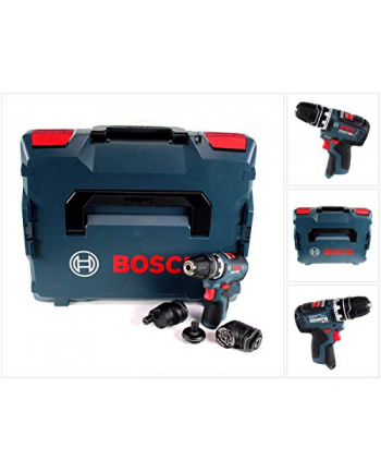 bosch powertools Bosch cordless drill GSR 12V-35 FC solo Professional, 12V (blue / black, without battery and charger, with FlexiClick essays, L-BOXX)