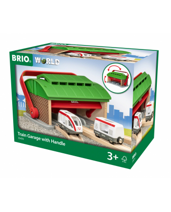 BRIO take-away engine shed with passenger train - 33474