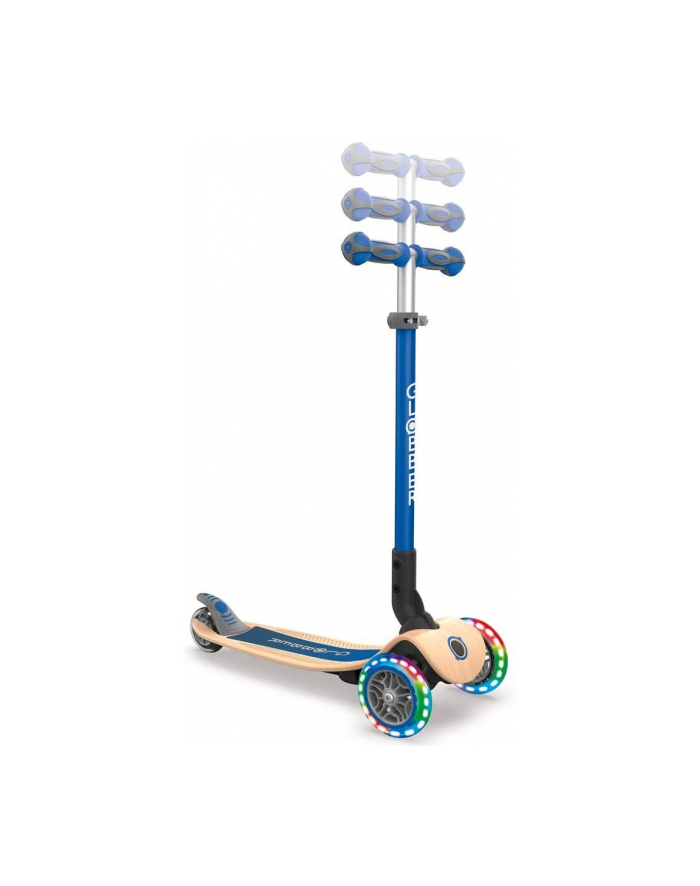 Globber Primo Wood with light rollers, Scooter (blue / wood) główny