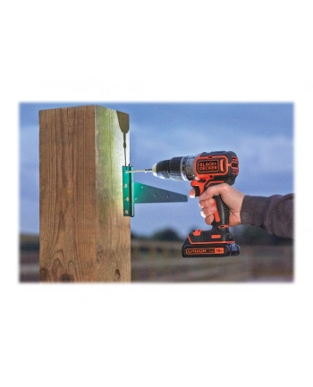 black+decker BLACK + DECKER cordless hammer BL188K, 18 Volt (black / orange, Li-ion battery pack 1.5Ah)