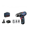 bosch powertools Bosch cordless hammer drill driver GSB 12V-15 Professional, 12 volt (blue / black, Li-ion battery 2.0Ah, Li-ion battery 4.0Ah, drill & bit set) - nr 3
