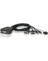 Przełącznik KVM z 2 portami USB DVI i zdalnym selektorem portów CS22D - nr 4
