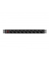 lanberg Listwa zasilająca Rack PDU 19 cali 1U 16A 9xSchuko 3m Czarna - nr 14