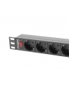 lanberg Listwa zasilająca Rack PDU 19 cali 1U 16A 9xSchuko 3m Czarna - nr 16