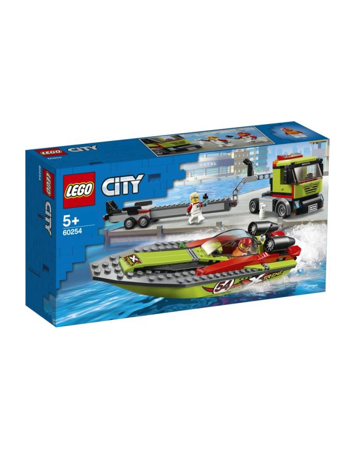 LEGO 60254 CITY Transporter łodzi wyścigowej p4 główny