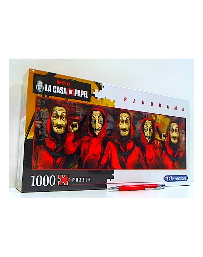 Clementoni Puzzle 1000el panorama Dom z papieru. La casa de papel 39545 główny