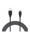 aukey CB-AM1 Black ultraszybki kabel nylonowy Quick Charge micro USB-USB | 1.2m | 5A | 480 Mbps - nr 1