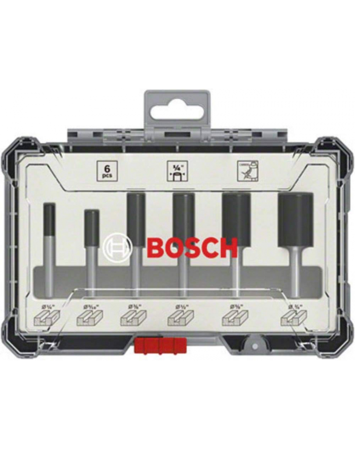 bosch powertools Bosch cutter set 6 pcs Straight 1/4 '' shank - 2607017467 główny