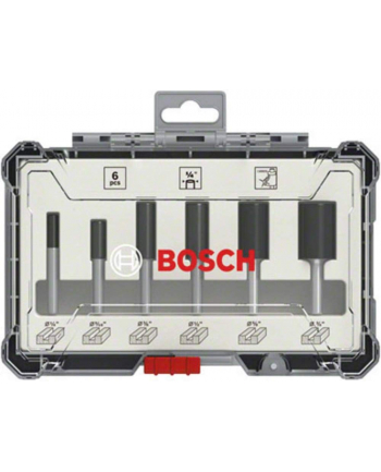bosch powertools Bosch cutter set 6 pcs Straight 1/4 '' shank - 2607017467
