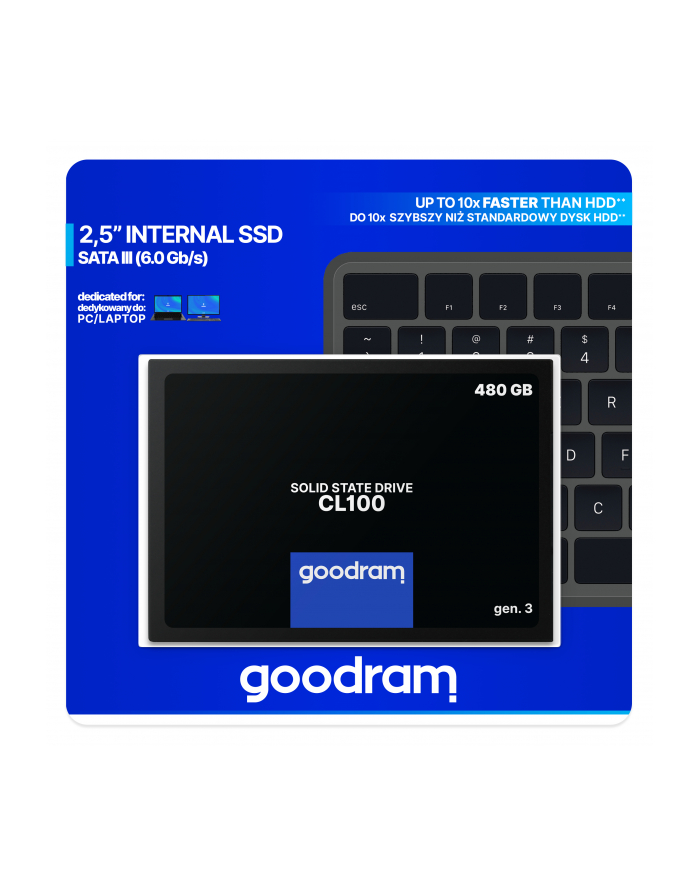 goodram Dysk CL100 G3 480GB  SATA3 2,5 główny
