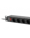 lanberg Listwa zasilająca Rack PDU 19 cali 1U 16A 9xSchuko 3m Czarna - nr 19