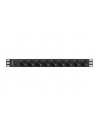 lanberg Listwa zasilająca Rack PDU 19 cali 1U 16A 9xSchuko 3m Czarna - nr 23