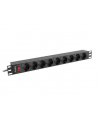 lanberg Listwa zasilająca Rack PDU 19 cali 1U 16A 9xSchuko 3m Czarna - nr 26