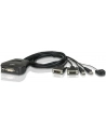 Przełącznik KVM z 2 portami USB DVI i zdalnym selektorem portów CS22D - nr 10