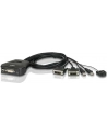 Przełącznik KVM z 2 portami USB DVI i zdalnym selektorem portów CS22D - nr 12