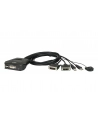 Przełącznik KVM z 2 portami USB DVI i zdalnym selektorem portów CS22D - nr 4
