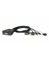 Przełącznik KVM z 2 portami USB DVI i zdalnym selektorem portów CS22D - nr 7