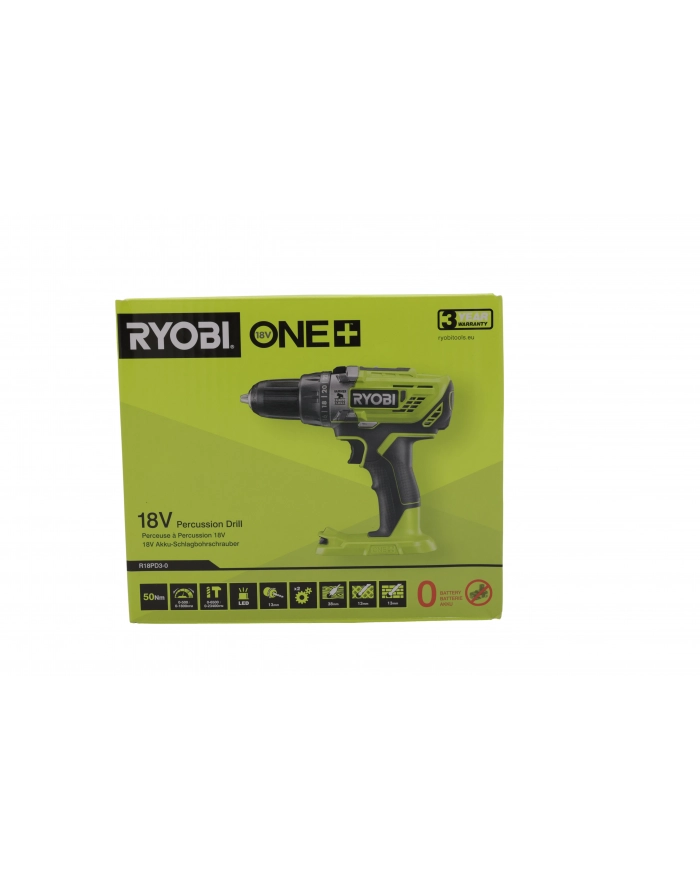 Ryobi Cordless Hammer R18PD3-0, 18 Volt (green / black, without battery and charger) główny
