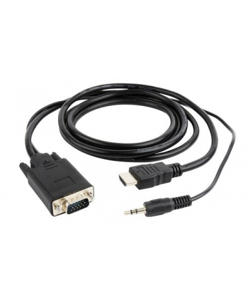 gembird Konwerter HDMI do VGA mini Jack 1.8 m czarny nr 2