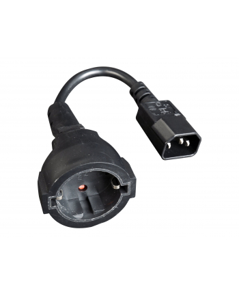 gembird Adapter zasilania IEC320 C14->SCHUKO(F) 15 cm