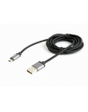 gembird Kabel Micro USB oplot tekstylny/1.8m/czarny - nr 1