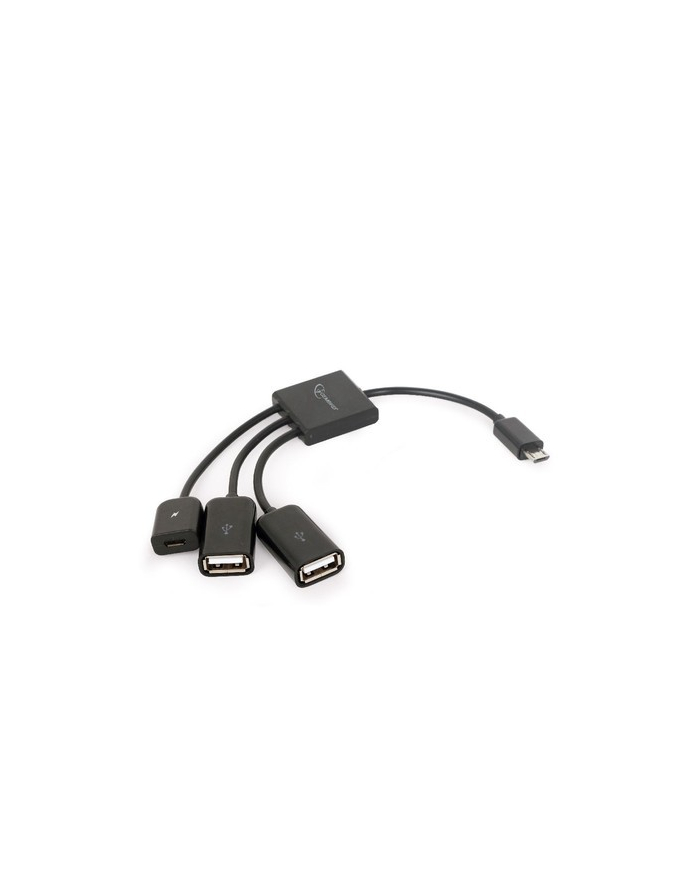 gembird Kabel OTG USB Micro BM -> 2xUSB-AF+Micro BF 13cm główny