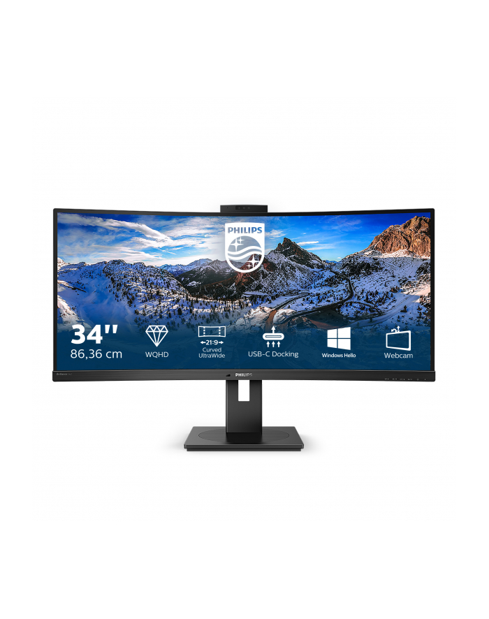 philips Monitor 346P1CRH 34''VA Curved HDMI DP USB-C główny