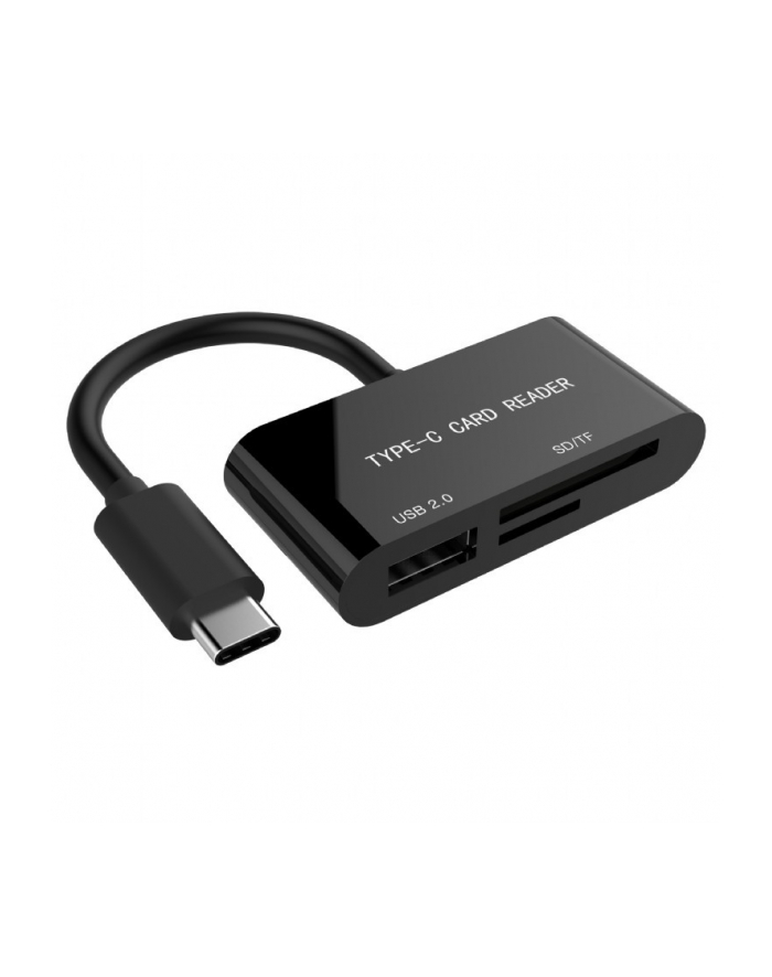 gembird Czytnik kart na USB-C SDXC/combo/czarny główny