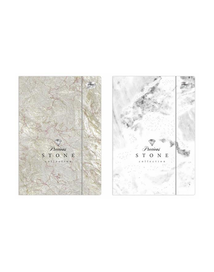 Teczka z gumką A4 Lux Metallic stone p10 INTERDRUK cena za 1szt. główny