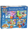 ravensburger Puzzle 4w1 Psi Patrol Potężne szczeniaki 030293 - nr 1