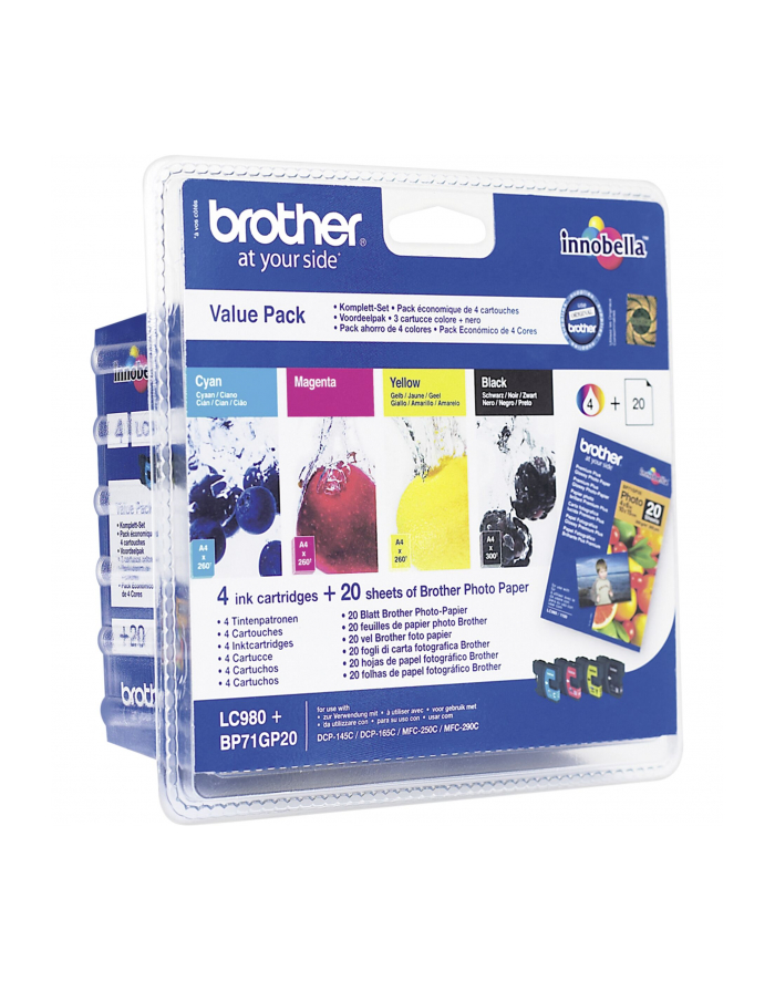 BROTHER LC980VALBPDR valuepack ink blist główny