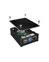 icy box ICYBOX Case for Raspberry Pi 4 Alu cover + mesh Black - nr 11
