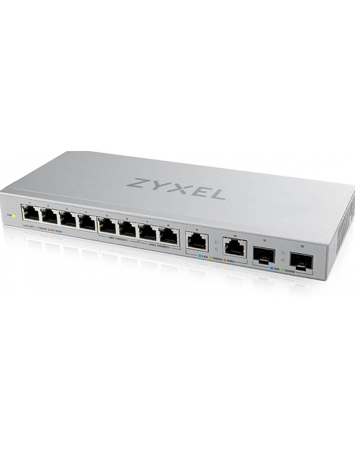ZYXEL XGS1010-12 8-Port Unmanaged MultiGig Switch with 8-Ports 1G 2-Ports 2.5G 2-Ports 10G SFP+ główny