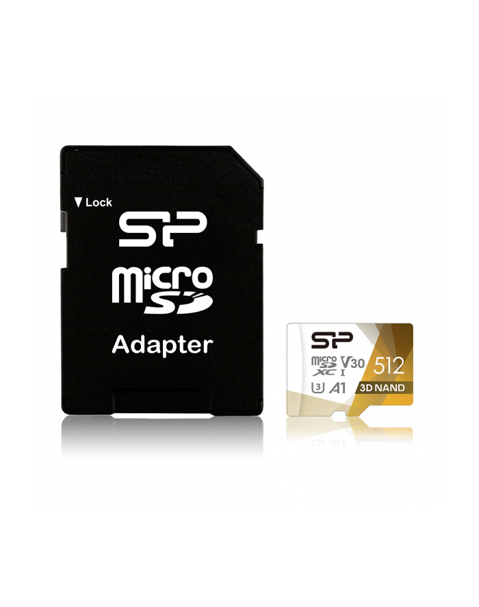 SILICON POWER memory card Superior Pro Micro SDXC 512GB UHS-I U3 V30 +adapter główny