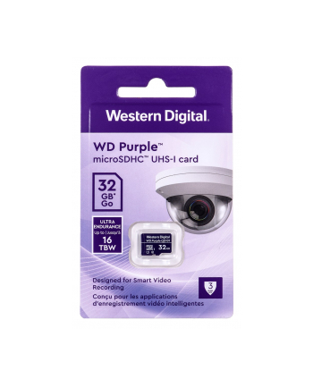 western digital WD Purple 32GB Surveillance microSD HC - Class 10 UHS 1 nr 1