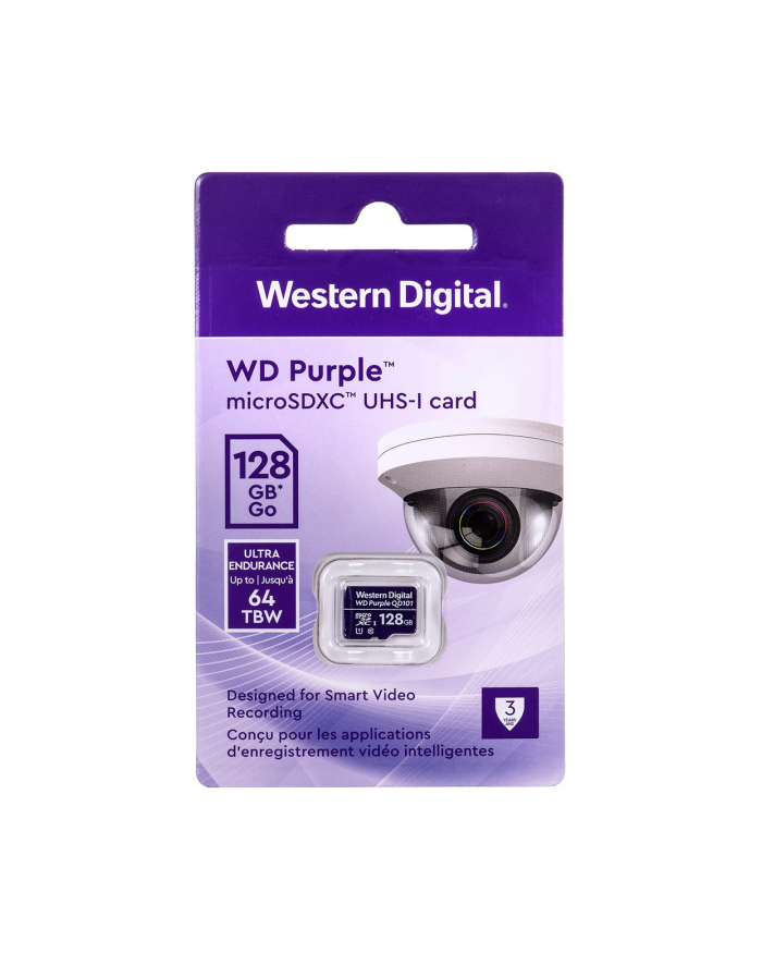 western digital WD Purple 128GB Surveillance microSD XC Class - 10 UHS 1 główny