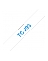 BROTHER P-Touch TC-293 blue on white 9mm - nr 6