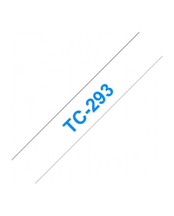 BROTHER P-Touch TC-293 blue on white 9mm