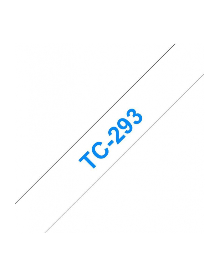 BROTHER P-Touch TC-293 blue on white 9mm główny