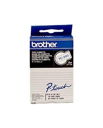 BROTHER P-Touch TC-293 blue on white 9mm