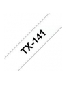 BROTHER P-Touch TX-141 black on clear 18mm - nr 8