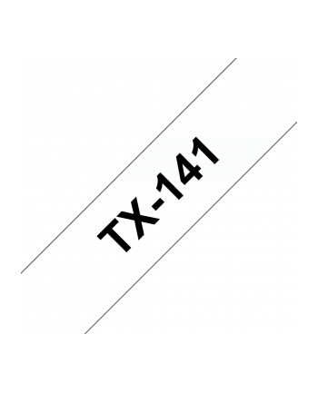 BROTHER P-Touch TX-141 black on clear 18mm
