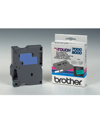 BROTHER P-Touch TX-731 black on green 12mm