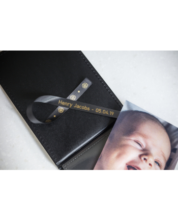 BROTHER P-Touch 12mm black/gold ribbon tape