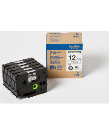 brother 12 MM BLACK ON CLEAR HIGH GRADE TAPE nr 1