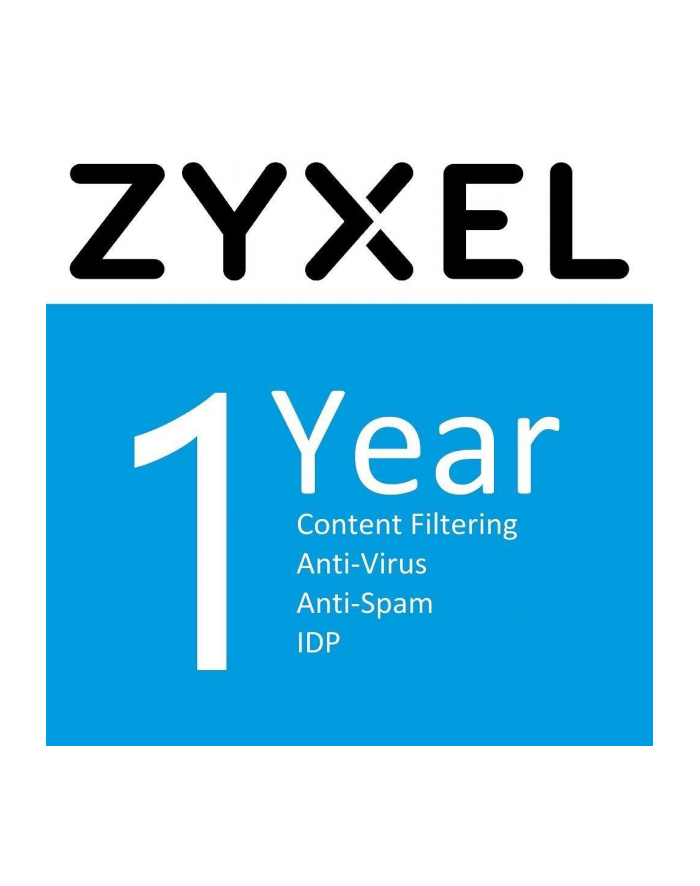 ZYXEL LIC-BUN 1 YR Content Filtering/Anti-Spam/Anti-Virus Bitdefender Signature/IDP License /SecuReporter Premium License for USG210 główny